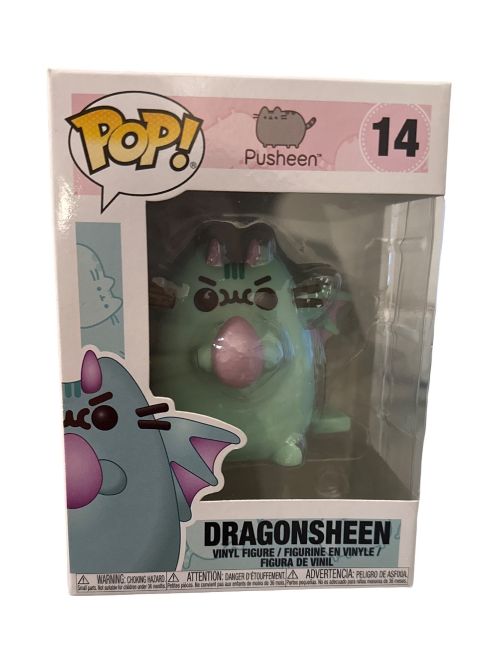 Funko Pusheen Dragonsheen Vinyl Figure - Mint Green & Pink Accents